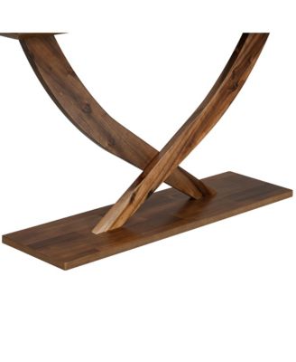 Streamdale Mira 57" Rustic Console Table with Cross-Legs