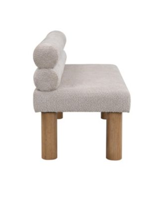 Boucle Ottoman Bench