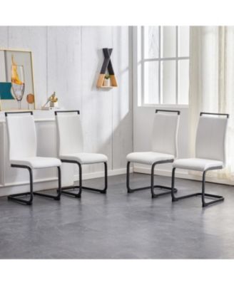 Modern PU Leather Dining Chair (Set of 4)
