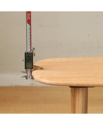 Solid Wood Coffee/Study Table - Natural - Shelf - 100x40x42cm