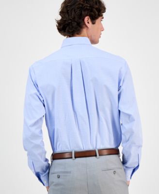 Men's Regular Fit Mini Gingham Dress Shirt, Created for Macy's