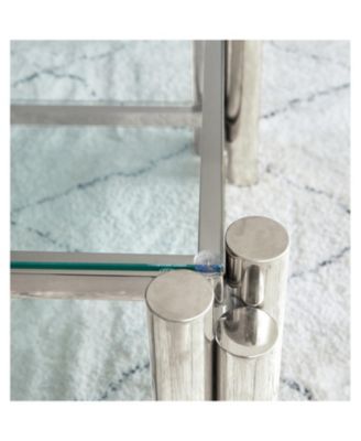 C013A-LEG-Silver Stainless Steel coffee table