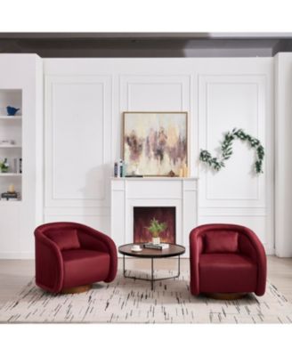Velvet Swivel Accent Chair