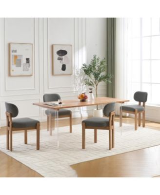 Modern Fabric Upholstered Dining Chairs