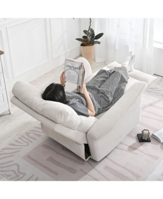  Fabric Rocker Recliner Chair - Gray