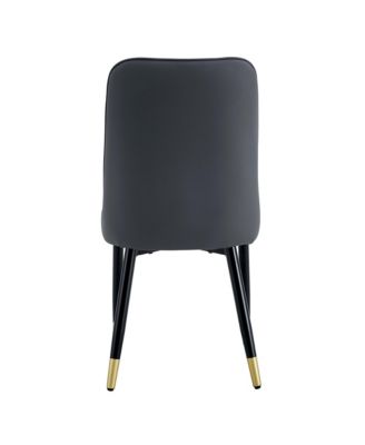 Modern Dual Tone PU Leather Dining Chairs