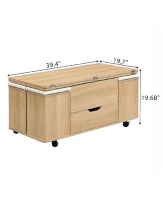 + 5-Piece + Wood + Lift-Top with Storage & Casters + Coffee Table Set