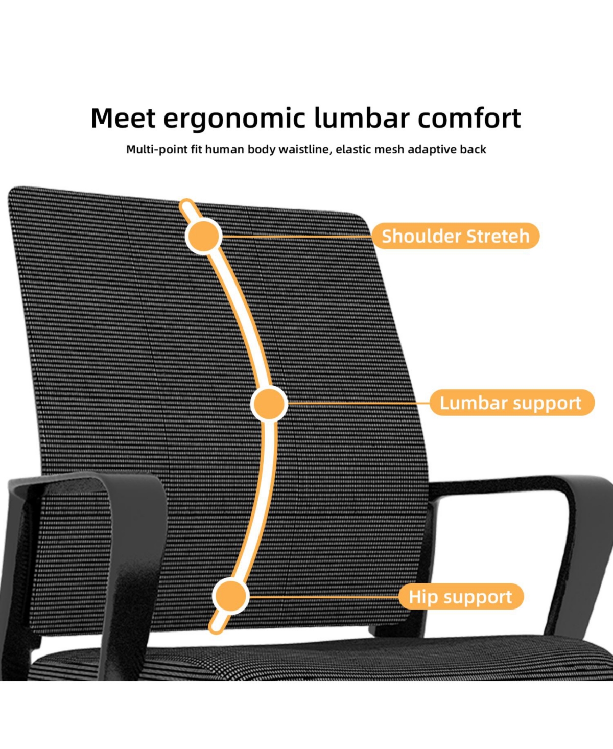 Streamdale Furniture Metal Frame, Soft, Modern Office Chair