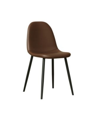 Saddle Leather Dining Chairs (Set of 4)