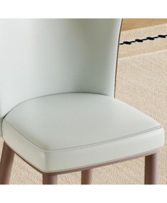 Modern Dining Chairs, Carbon Steel Legs (Set of 2)