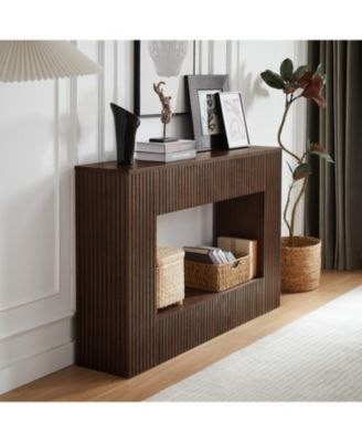 Streamdale 55" Modern Slatted Console/Entryway Table