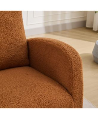 Sherpa Glider Rocking Chair - Nursery/Living Room - Caramel