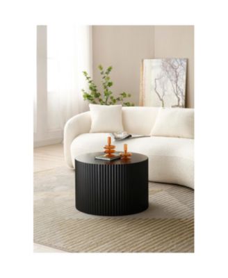 Nesting Table Set of 2, MDF Coffee Table set for Living Room/Leisure Area,Black