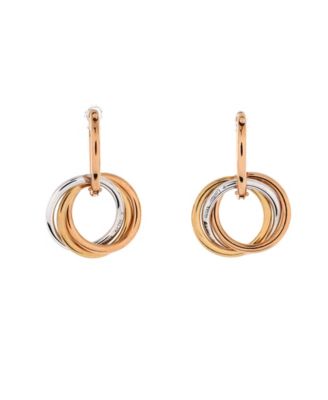 Trinity Hoop Dangle Earrings