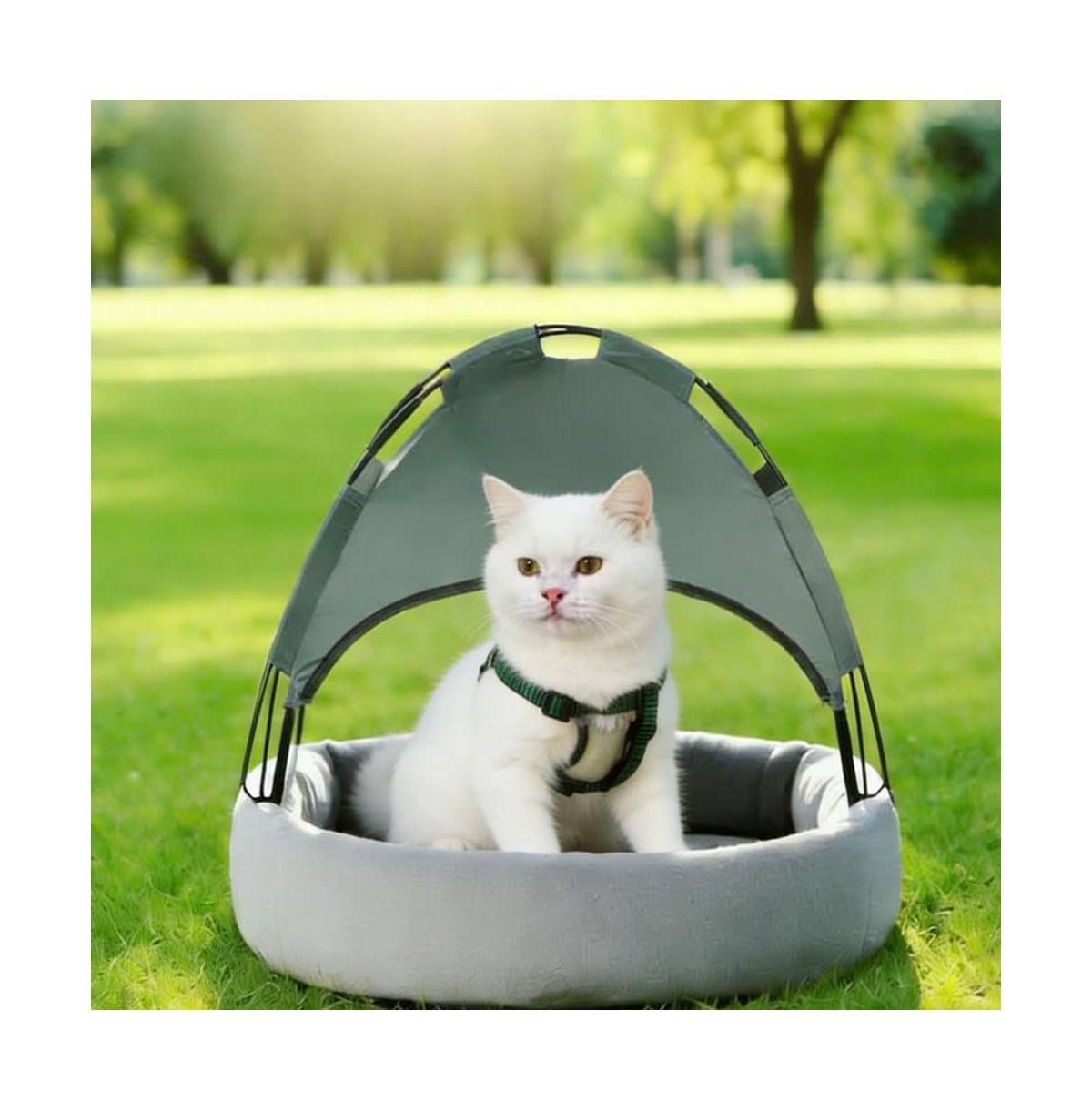 Zeus & Ruta Elevated Outdoor Cat Bed