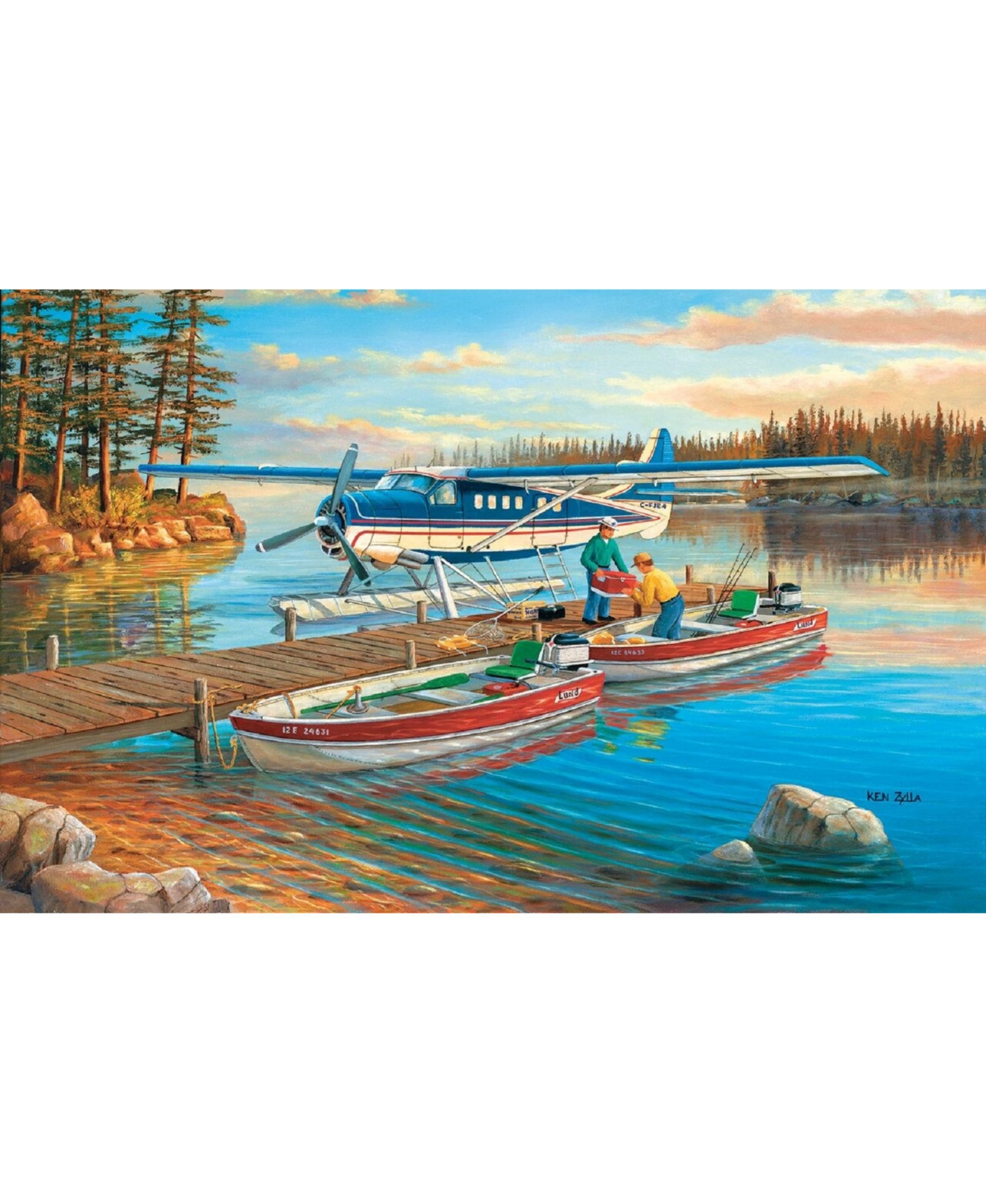 SunsOut Pickle Lake 550 piece Jigsaw Puzzle for Adults Fathers Day