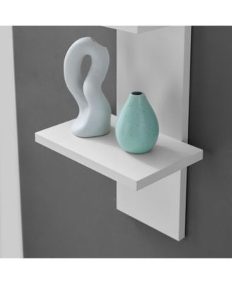 Arica Utility Column 4-Tier Spine Wall Shelves