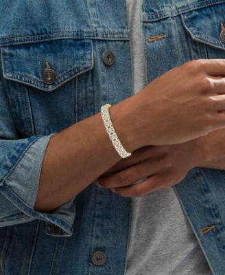 Men's Diamond Bracelet (2 ct. t.w.) in 10k Yellow Gold