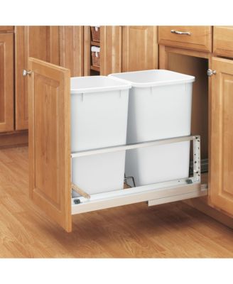 Double Pullout 27 qt. Kitchen Trash Can w/ Soft-Close, 5349-1527DM-2