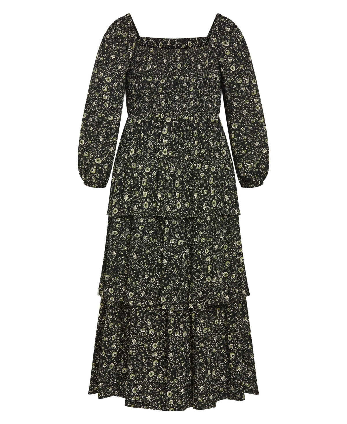 City Chic Women's Dahlia Tiered Maxi Dress