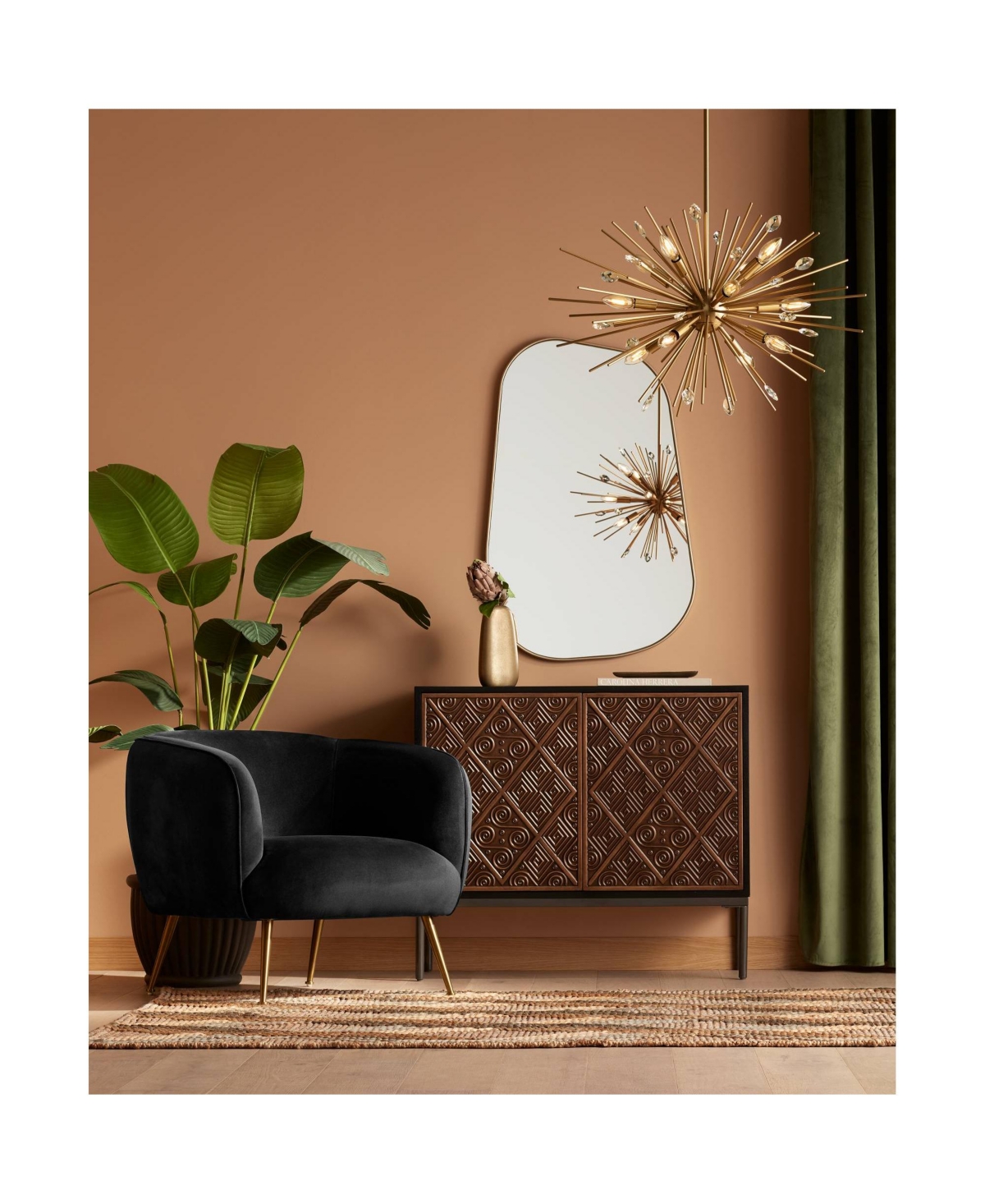 Possini Euro Design Modern Curved Corner Rectangular Vanity Wall Mirror for Bathroom Bedroom Living Room Office