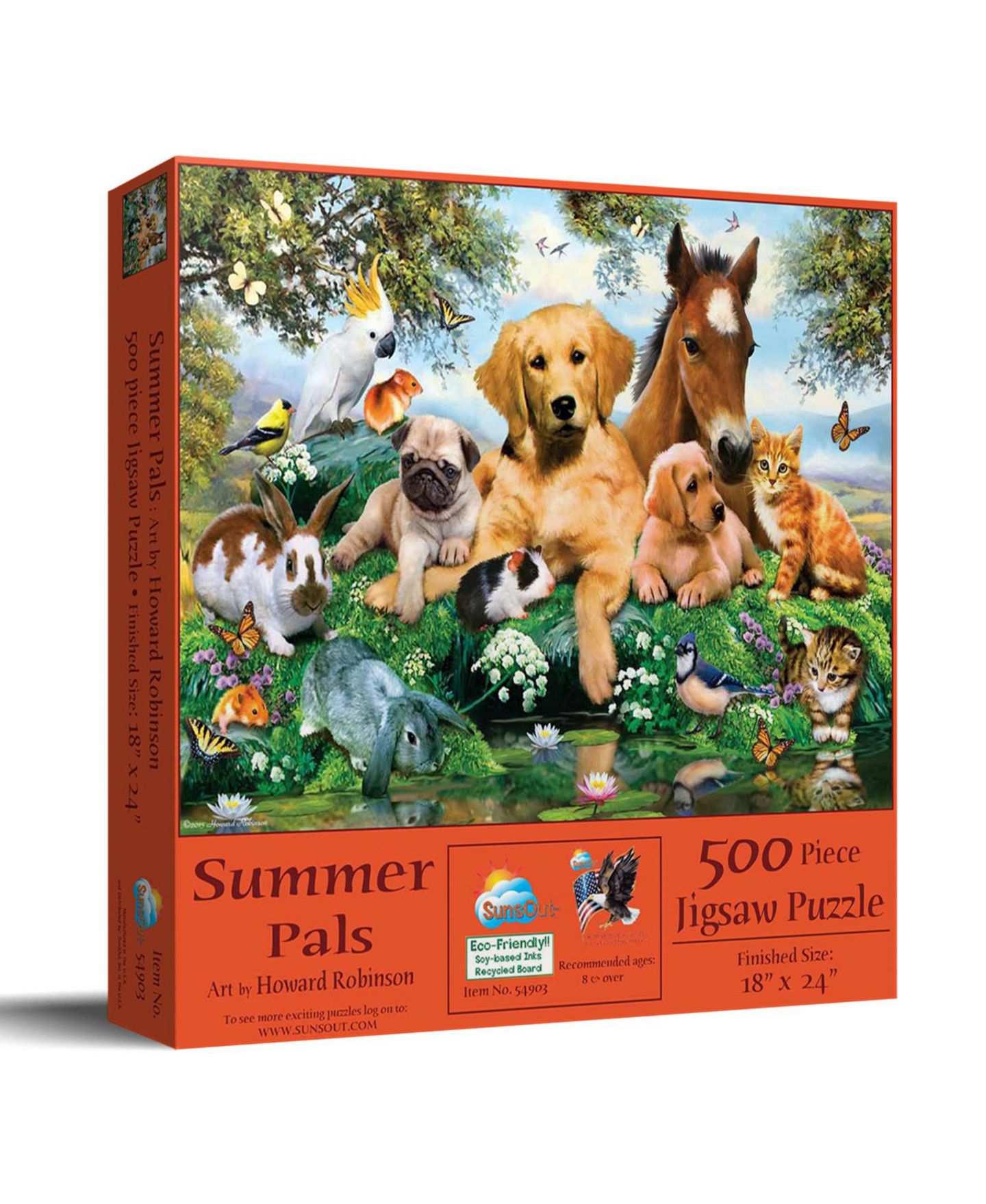 Детский пазл SunsOut Summer Pals 500 Piece Jigsaw Puzzle, от 15 лет — фото 1