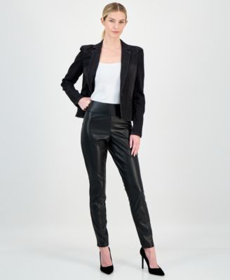Women's Faux-Leather Leggings, Created for Macy's 