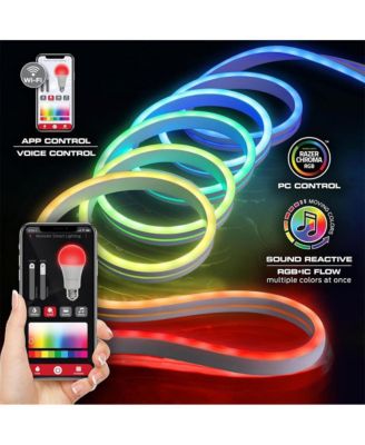 RGB+IC Flexible Neon Outdoor LED Smart Light Strip – 16.4 Ft