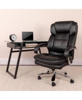 24/7 500 lb. Big & Tall Executive Swivel Ergonomic Office Chair with Loop Arms