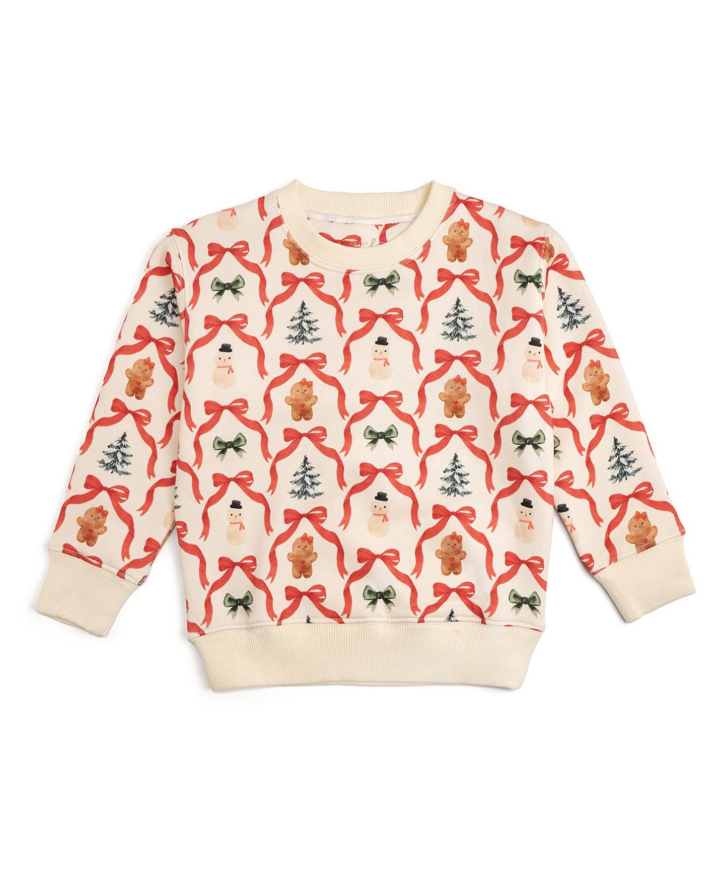 Толстовка Sweet Wink Christmas Cutie для девочек-малышей, цвет: Натуральный — фото 1