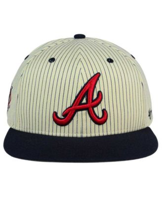 '47 Brand Atlanta Braves Woodside Captain Snapback Cap