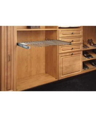 30" Pullout Closet Wire Pant Rack for 16 Pairs, Chrome, PSC-3014CR