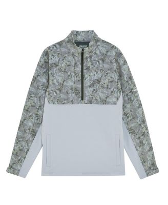Men's Golf Printed Half Zip Windjammer Jacket