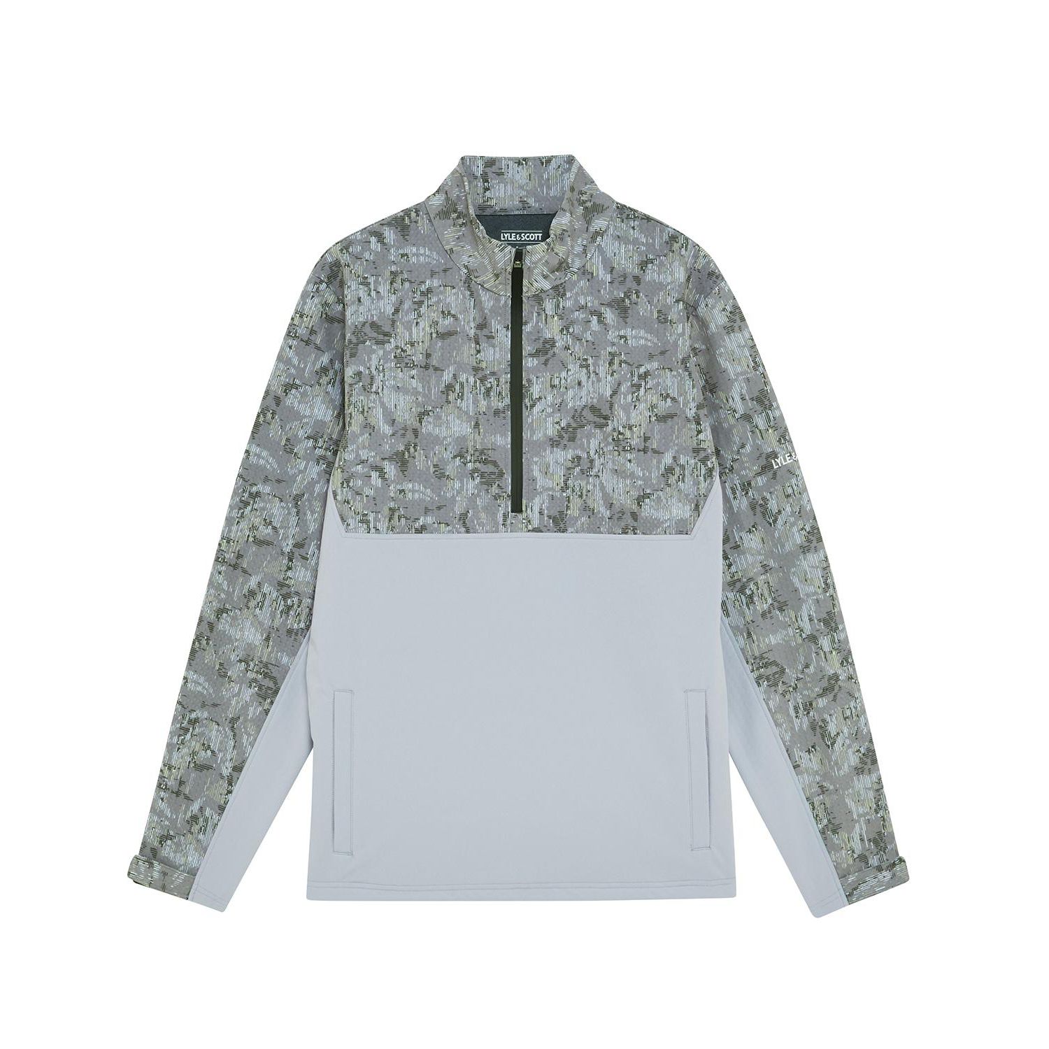 Men's Golf Printed Half Zip Windjammer Jacket