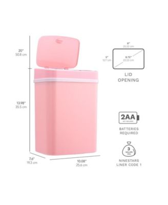 Rectangular Motion Sensor Trash Can 3.2 Gallon ABS