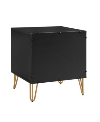 Dumbo Fluted 2-Drawer Wood Nightstand, Set of 2