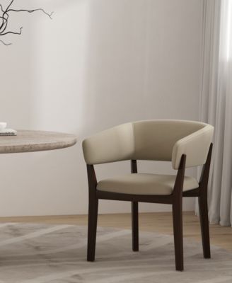 Blake Faux Mohair Upholstered 26" Beech Wood Dining Armchair