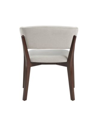 Blake Faux Mohair Upholstered 26" Beech Wood Dining Armchair