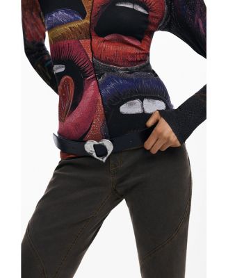 Women's Leather Belt Heart