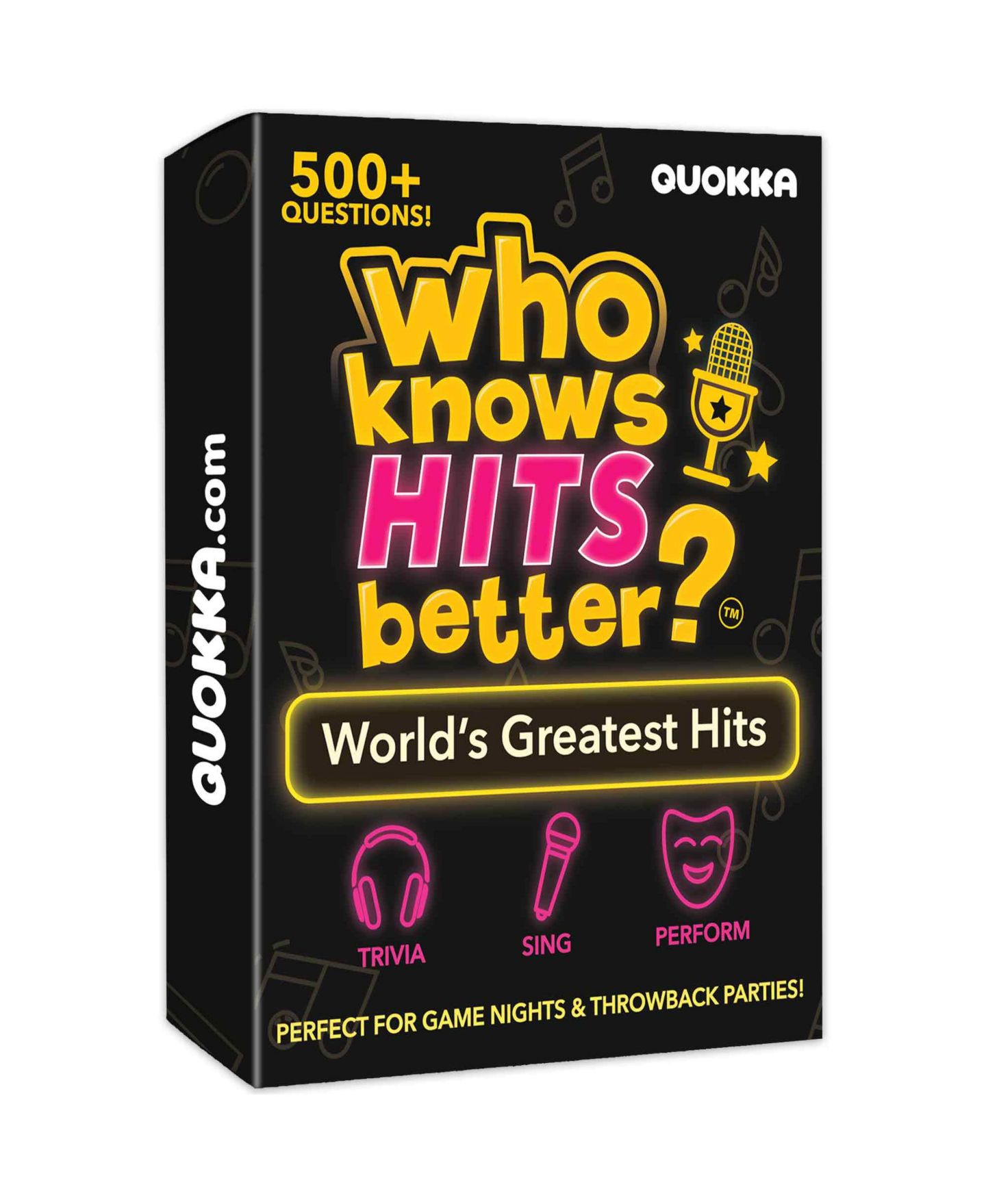 Детская карточная игра Quokka Who Knows Lyrics Better 90s R&B Music Trivia Card Game, 110 Questions, от 14 лет, цвет: Greatest Hits — фото 1