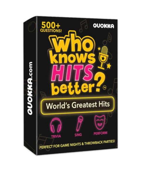Детская карточная игра Quokka Who Knows Lyrics Better 90s R&B Music Trivia Card Game, 110 Questions, от 14 лет, цвет: Greatest Hits