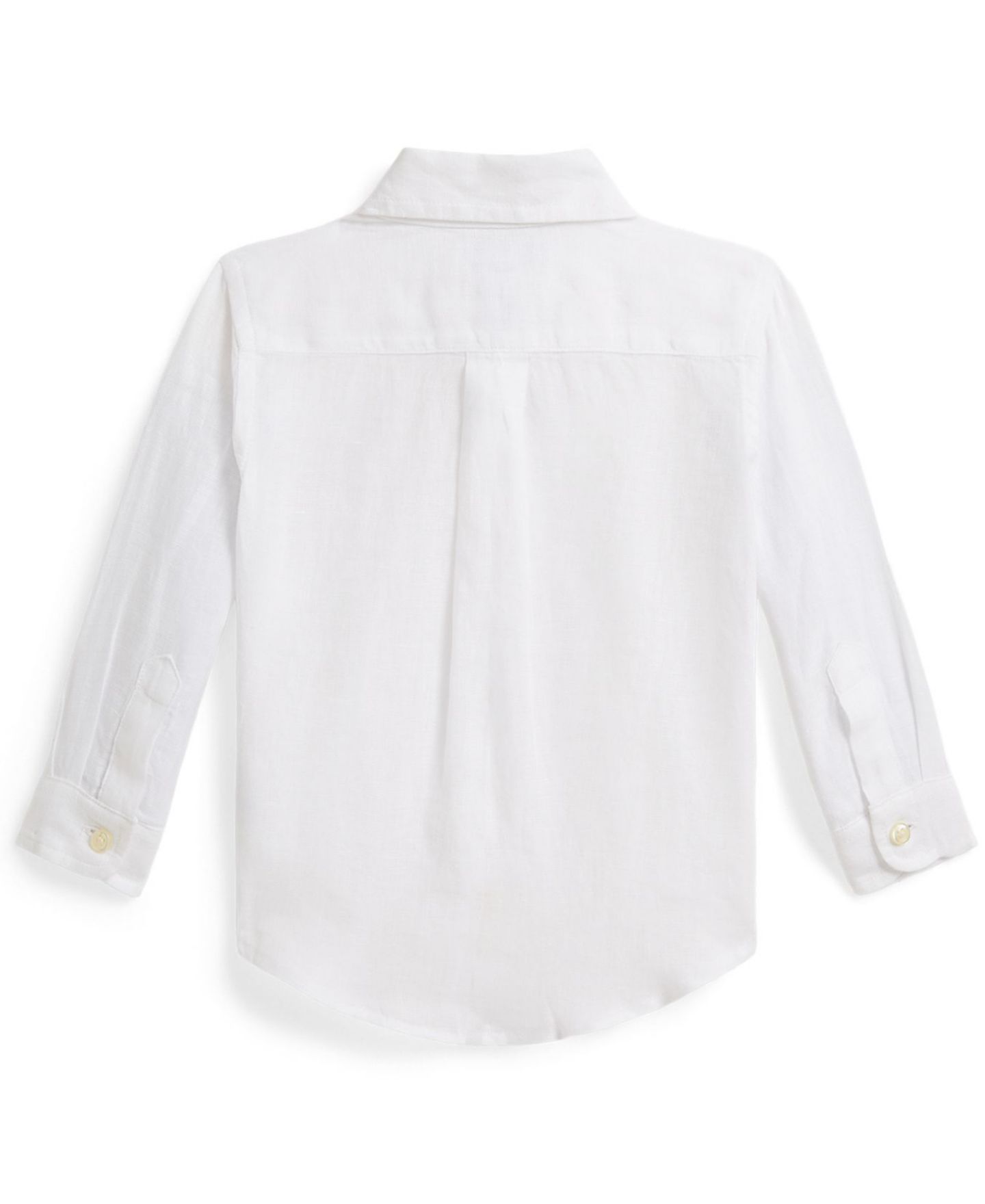 Рубашка Polo Ralph Lauren Collared Neck Shirt для мальчиков-малышей, цвет: Белый — фото 2