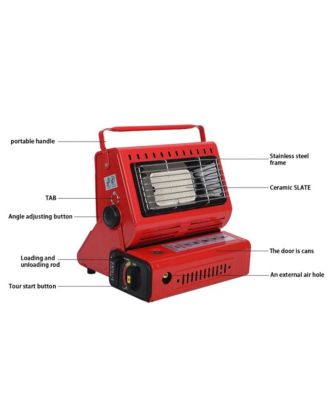 Portable Butane Heater with Rotating Handle for Outdoor Warmer & Emergency Cooker