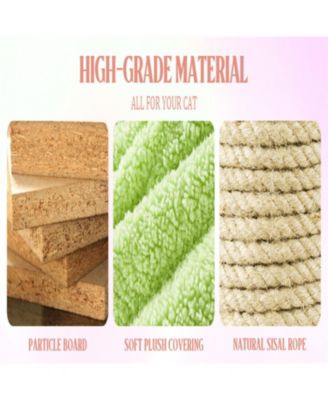 71'' Cat Tree with large condo removable flower cushion