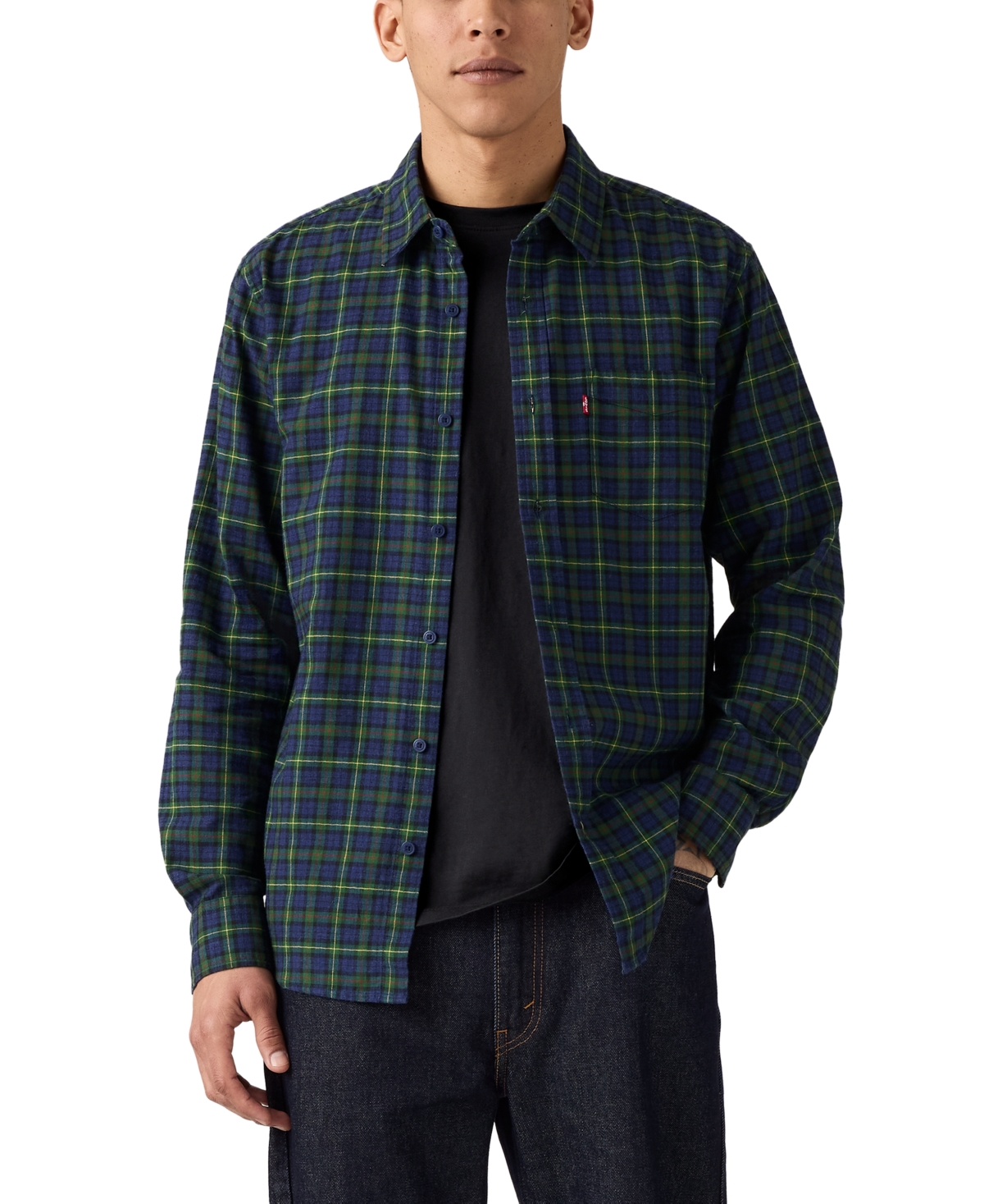 Levi's Men's Classic 1 Pocket Regular-Fit Long Sleeve Shirt