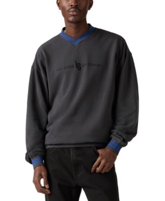 Men's V-Neck Long-Sleeve Sweatshirt
