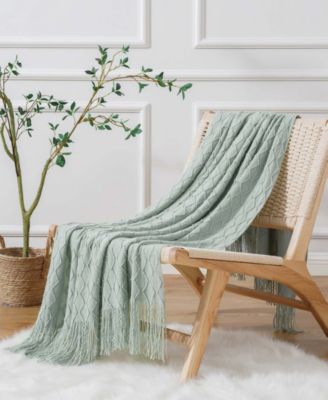 Multi Chevron Texture Lightweight Throw, 50" x 60"