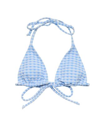 Women's Seaside Gingham Bikini Top