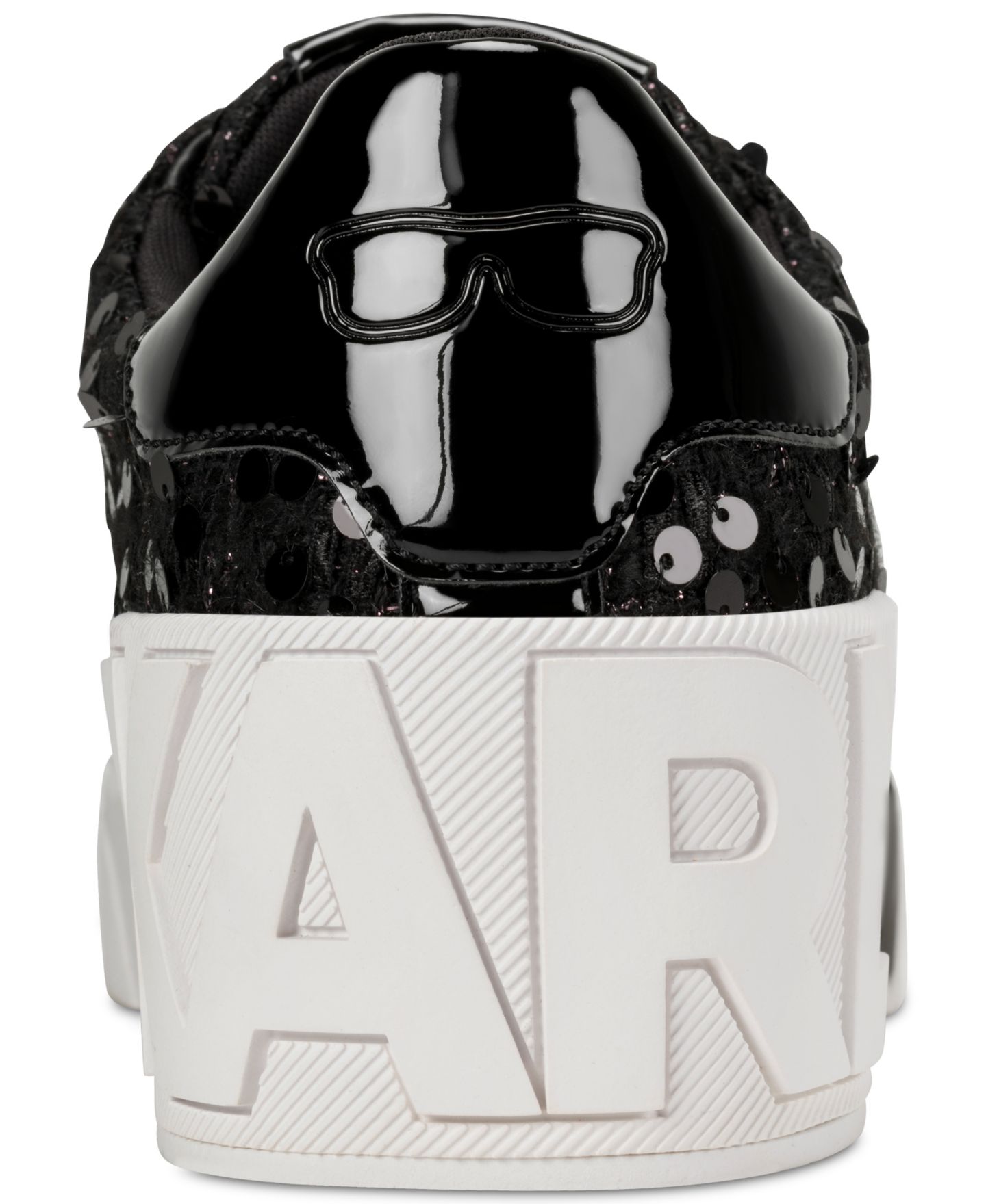 Женские кроссовки KARL LAGERFELD PARIS Mablyn Lace-Up, цвет: Чёрный — фото 3