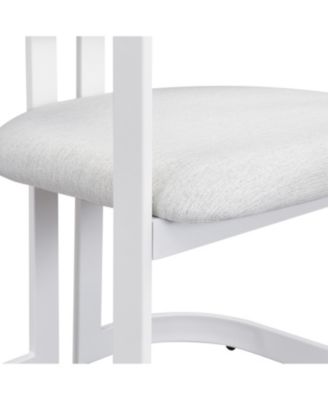 + 2 Pc. Set + Fabric & Metal + Upholstered + Dining Chairs